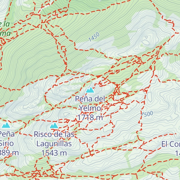 Map of Peña del Yelmo