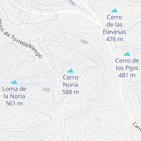 Map of Cerro Noria