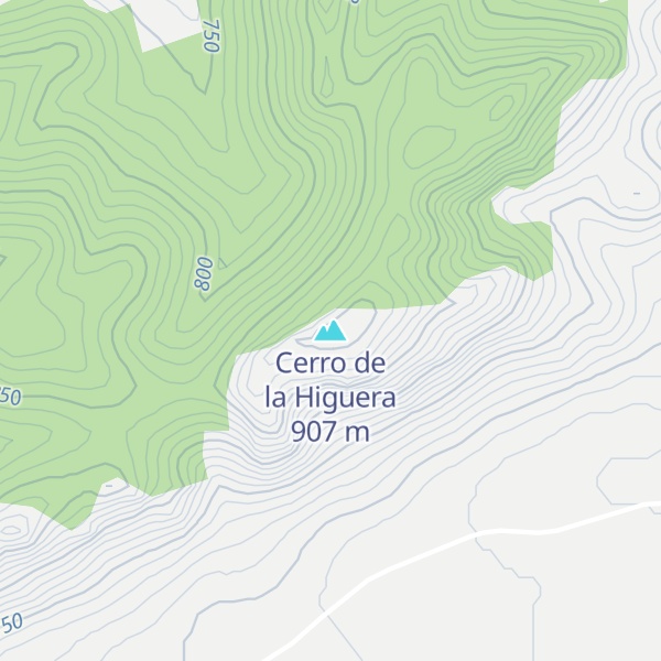Map of Cerro de la Higuera