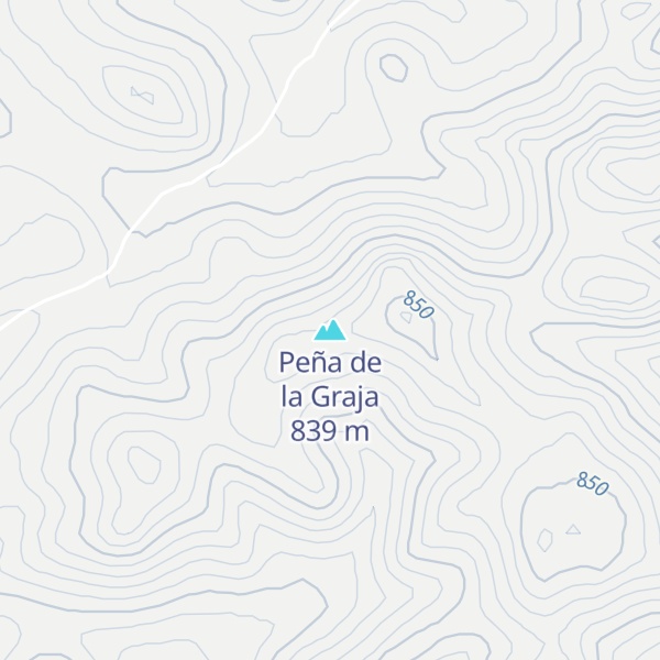 Map of Peña de la Graja