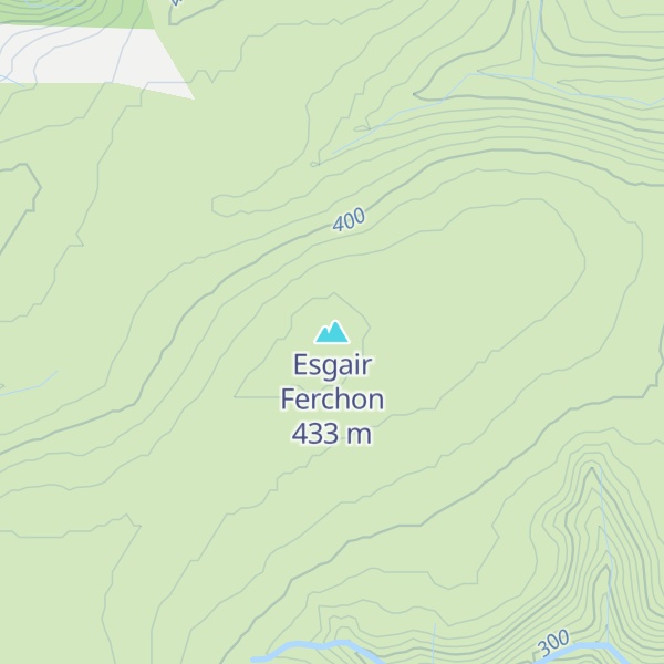 Map of Esgair Ferchon