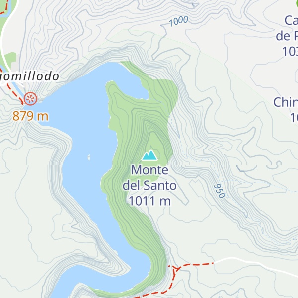 Map of Pico del Cuerno