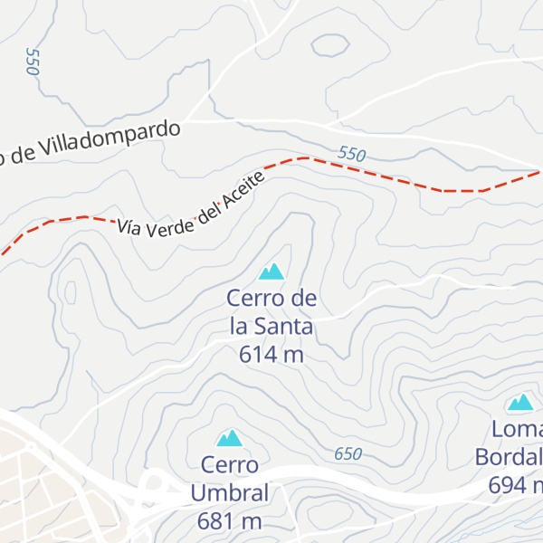 Map of Cerro de la Santa
