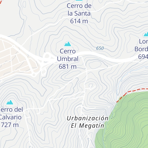 Map of Cerro del Juncar