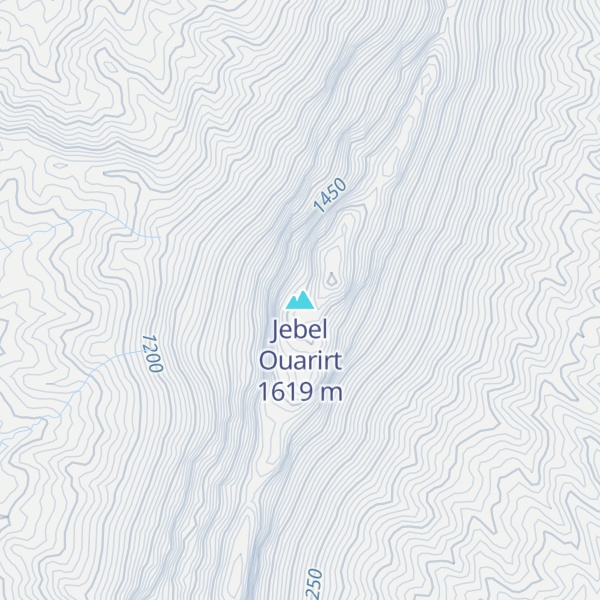 Map of Jebel Ouarirt