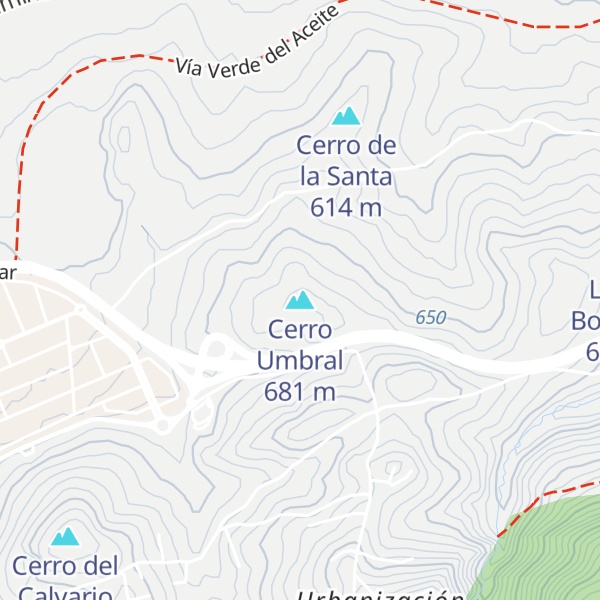 Map of Cerro Umbral