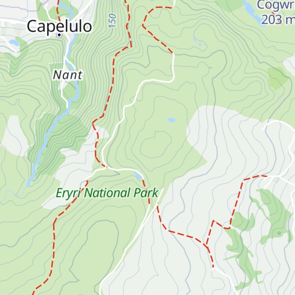 Map of Maen Esgob