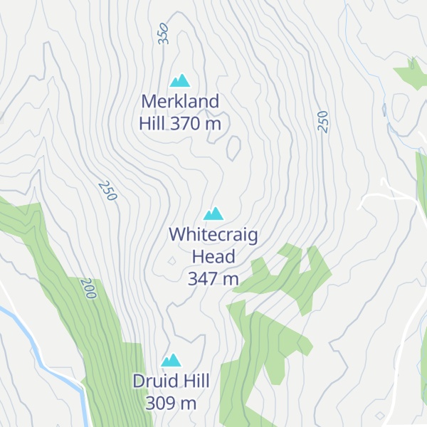 Map of Whitecraig Head