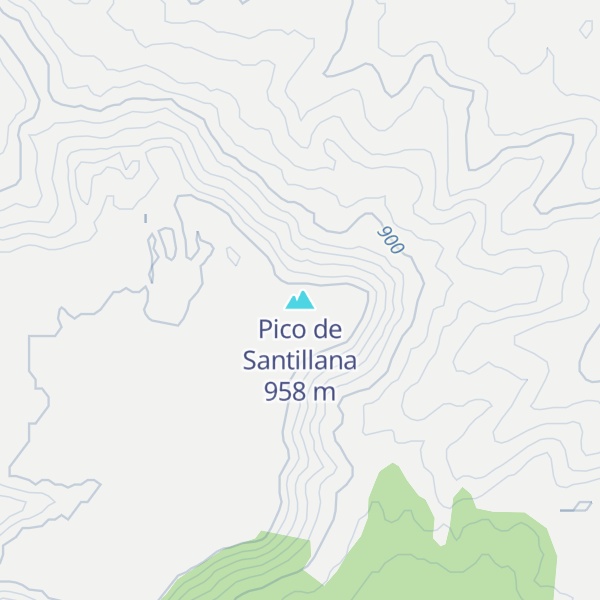 Map of Pico de Santillana
