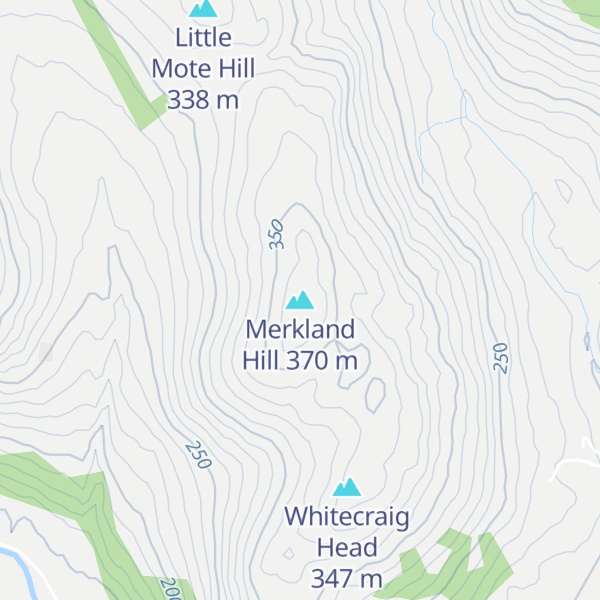 Map of Merkland Hill