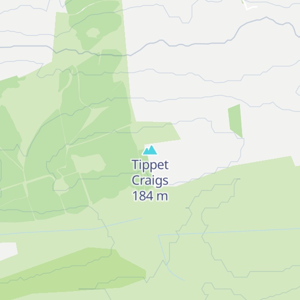 Map of Tippet Craigs
