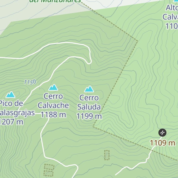 Map of Cerro Saluda
