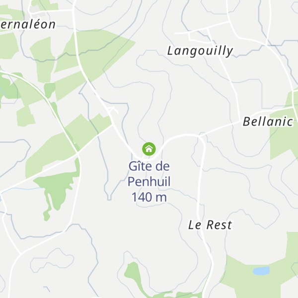 Map of Gîte de Penhuil