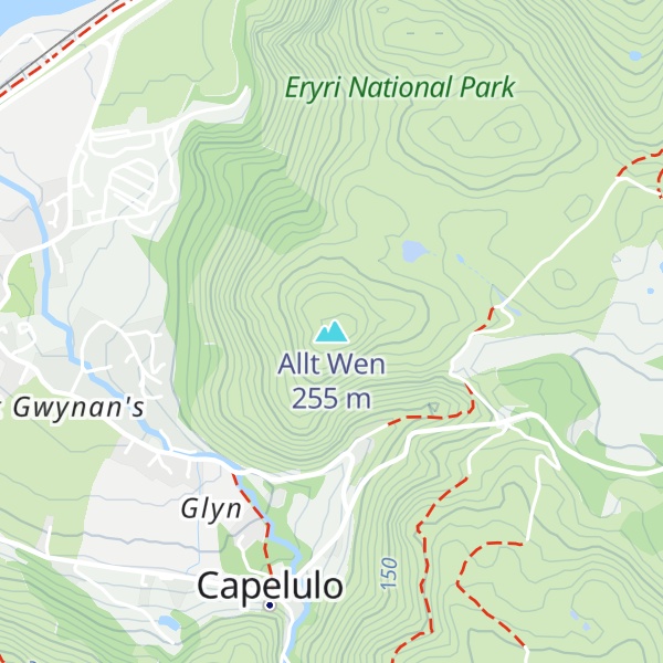 Map of Allt Wen