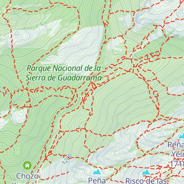 Map of Refugio Giner de los Ríos