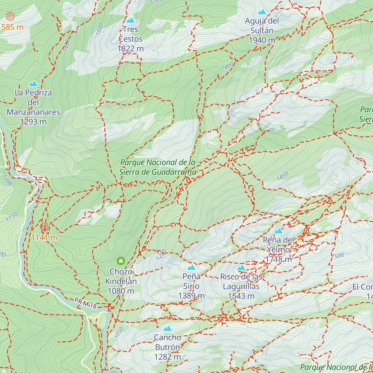 Refugio Giner de los Ríos map