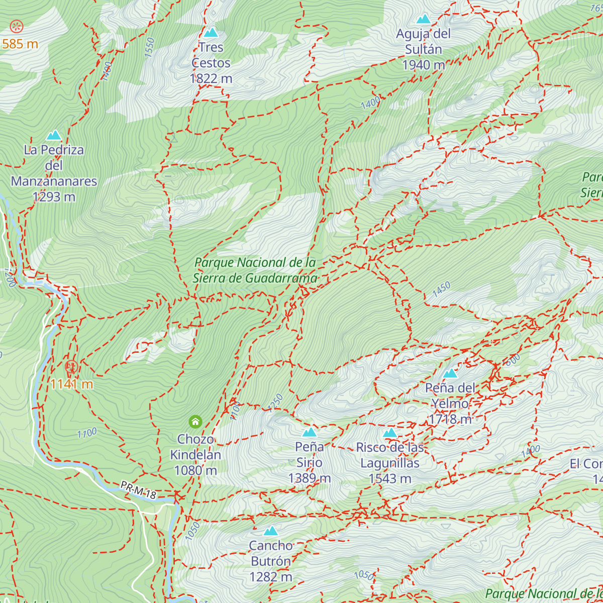 Refugio Giner de los Ríos map