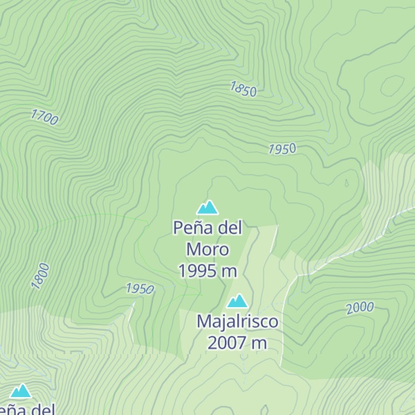 Map of Peña del Moro