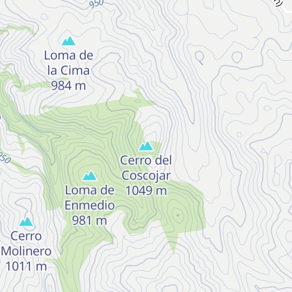 Map of Cerro del Coscojar