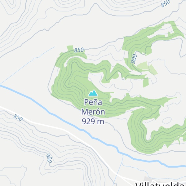 Map of Peña Merón