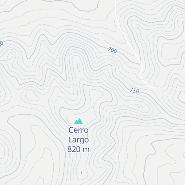 Map of Cerro de Hervideros