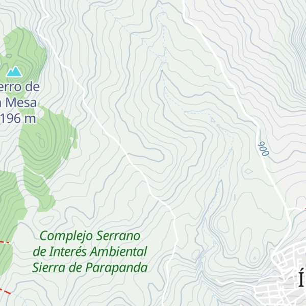 Map of Cerro de la Lobeta
