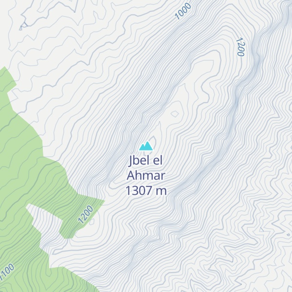 Map of Jbel el Ahmar