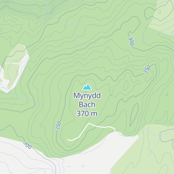 Map of Mynydd Bach