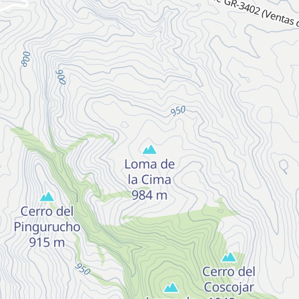 Map of Loma de la Cima
