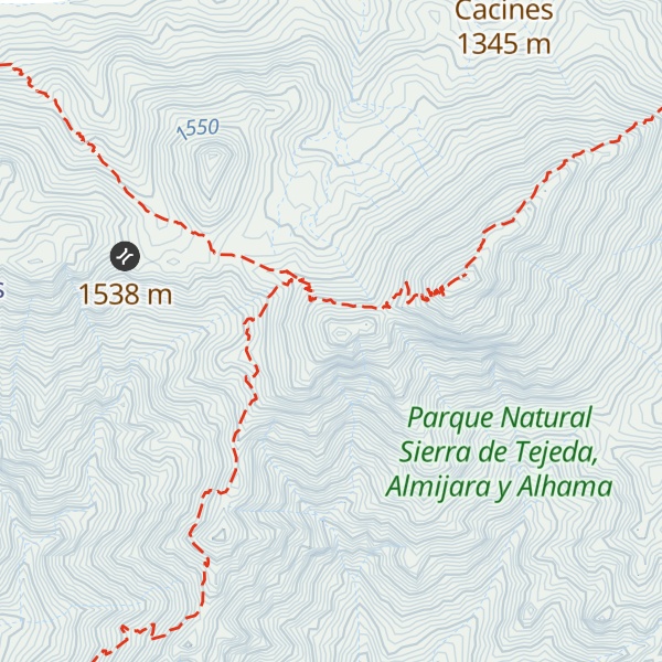 Map of Cerro de la Venta Panaderos