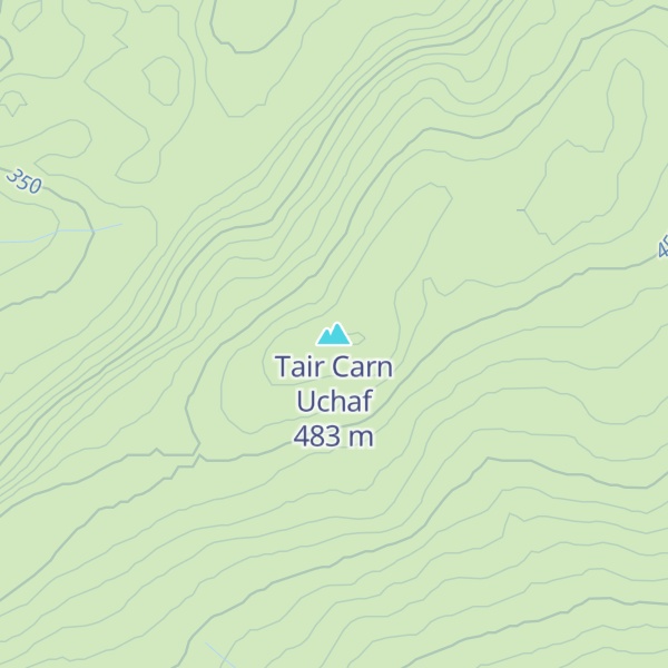 Map of Tair Carn Uchaf