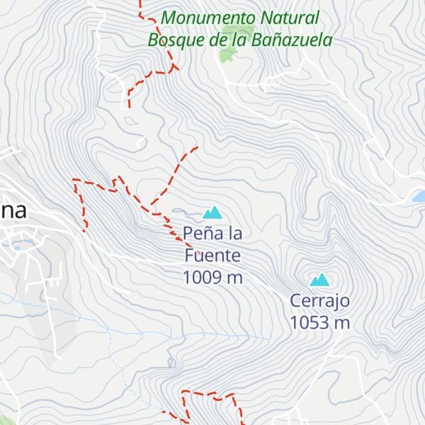 Map of Peña la Fuente
