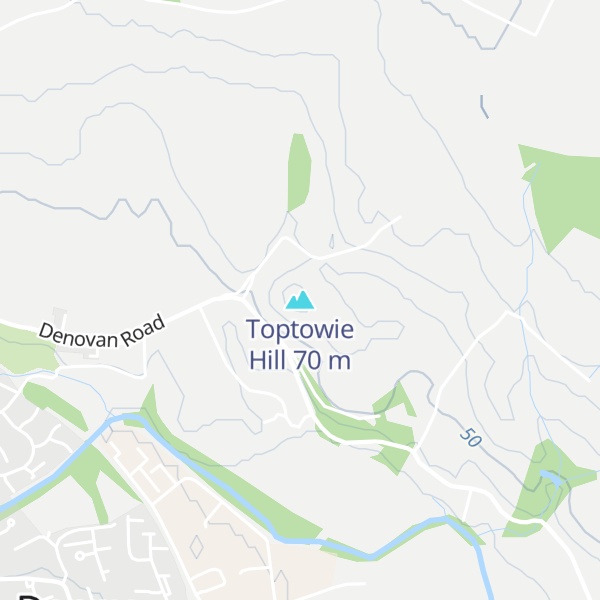 Map of Toptowie Hill