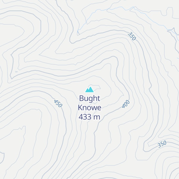 Map of Bught Knowe