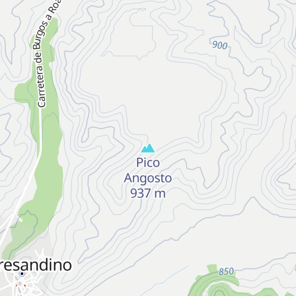 Map of Pico Angosto