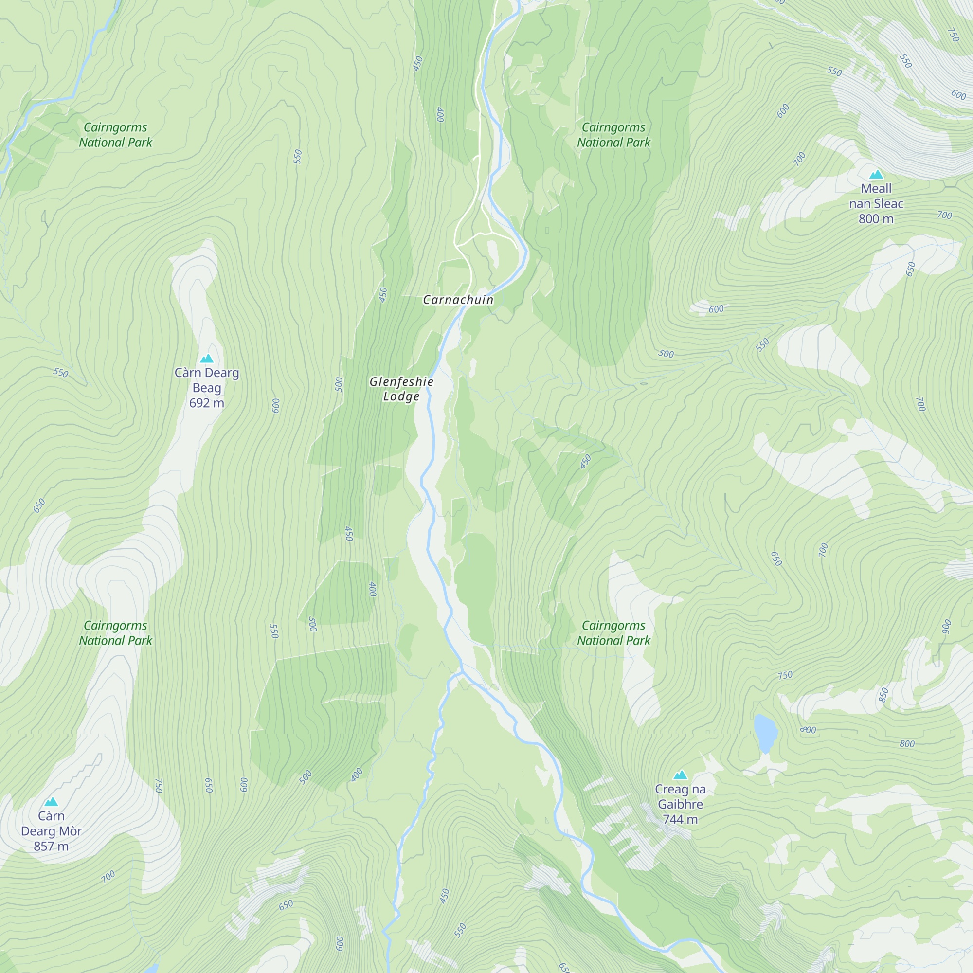 Ruigh Aiteachain map