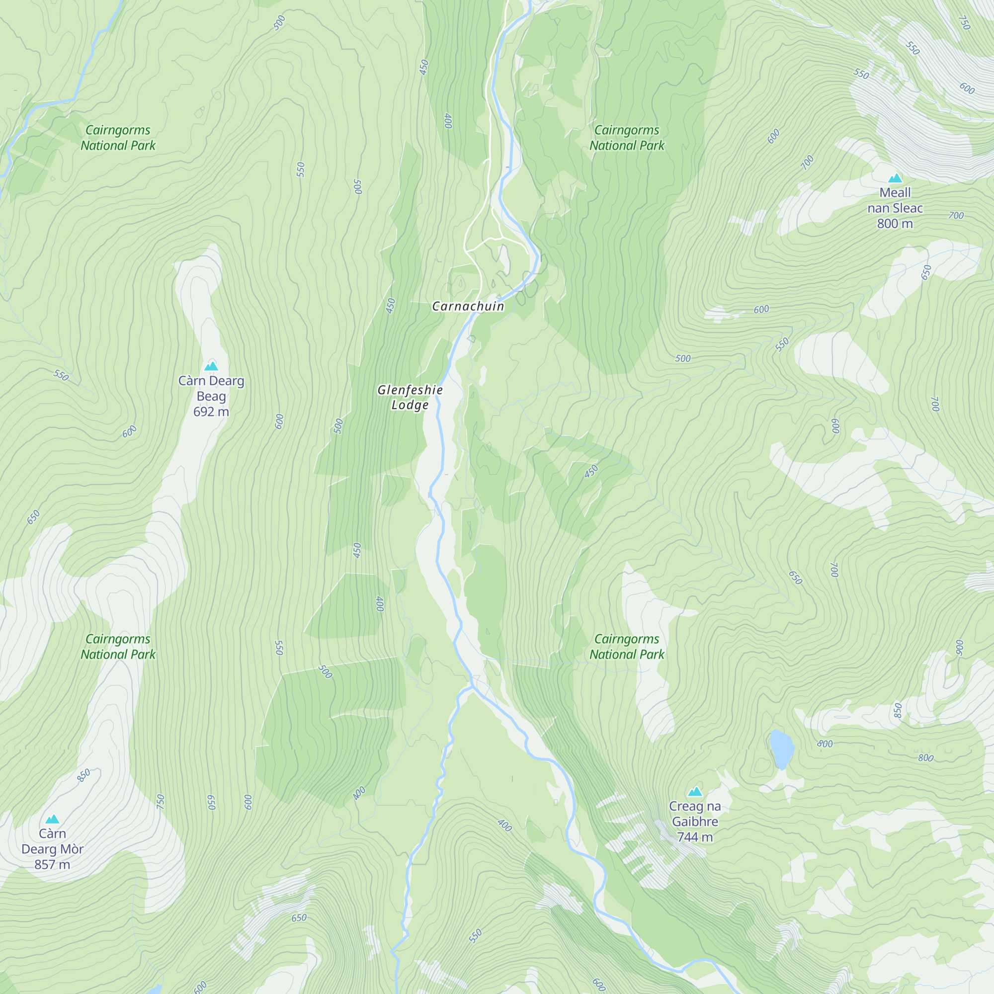Ruigh Aiteachain map