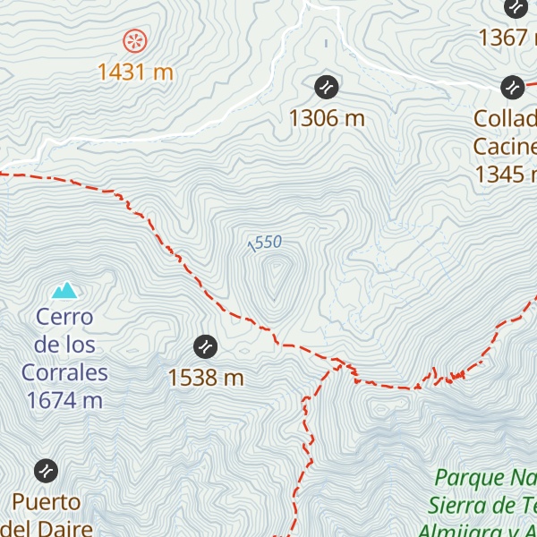 Map of Cerro de Mota