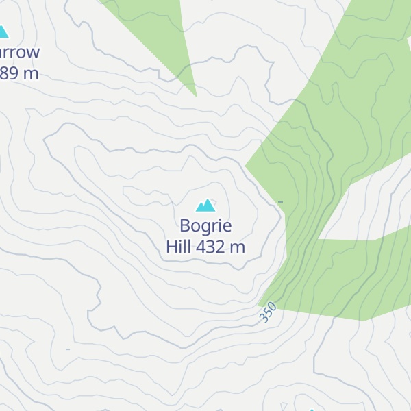 Map of Bogrie Hill