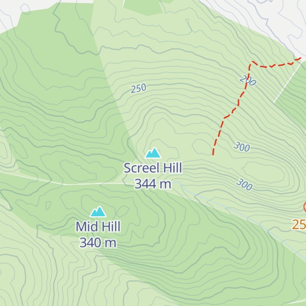 Map of Screel Hill