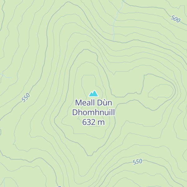 Map of Meall Dùn Dhomhnuill