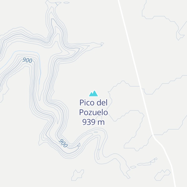 Map of Pico del Pozuelo