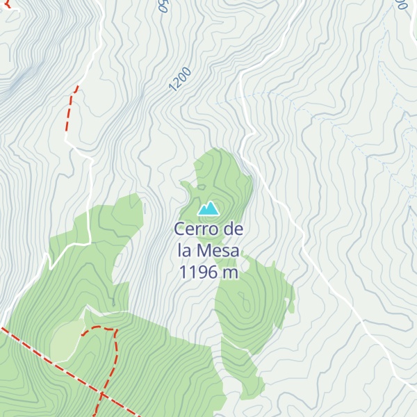 Map of Cerro de la Mesa