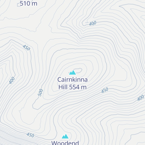 Map of Cairnkinna Hill