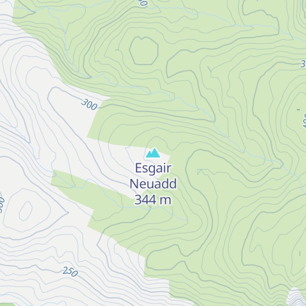 Map of Esgair Neuadd
