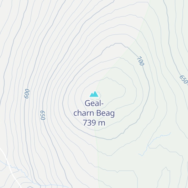 Map of Geal-charn Beag