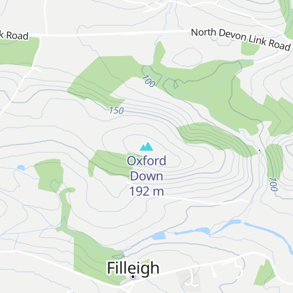 Map of Oxford Down