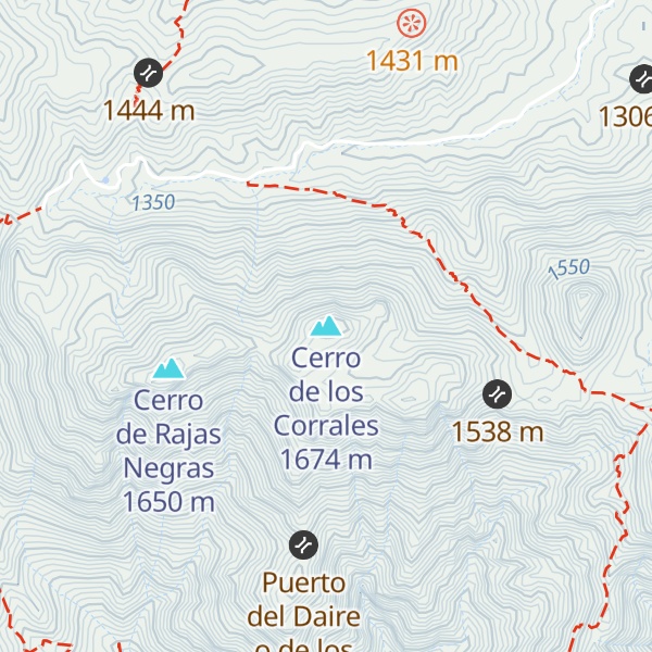 Map of Cerro de los Corrales