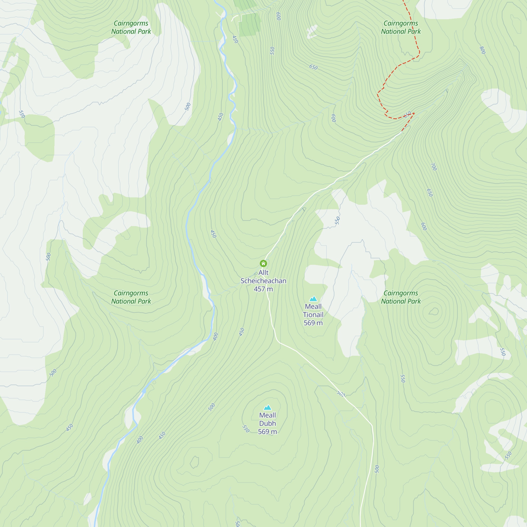 Allt Scheicheachan map