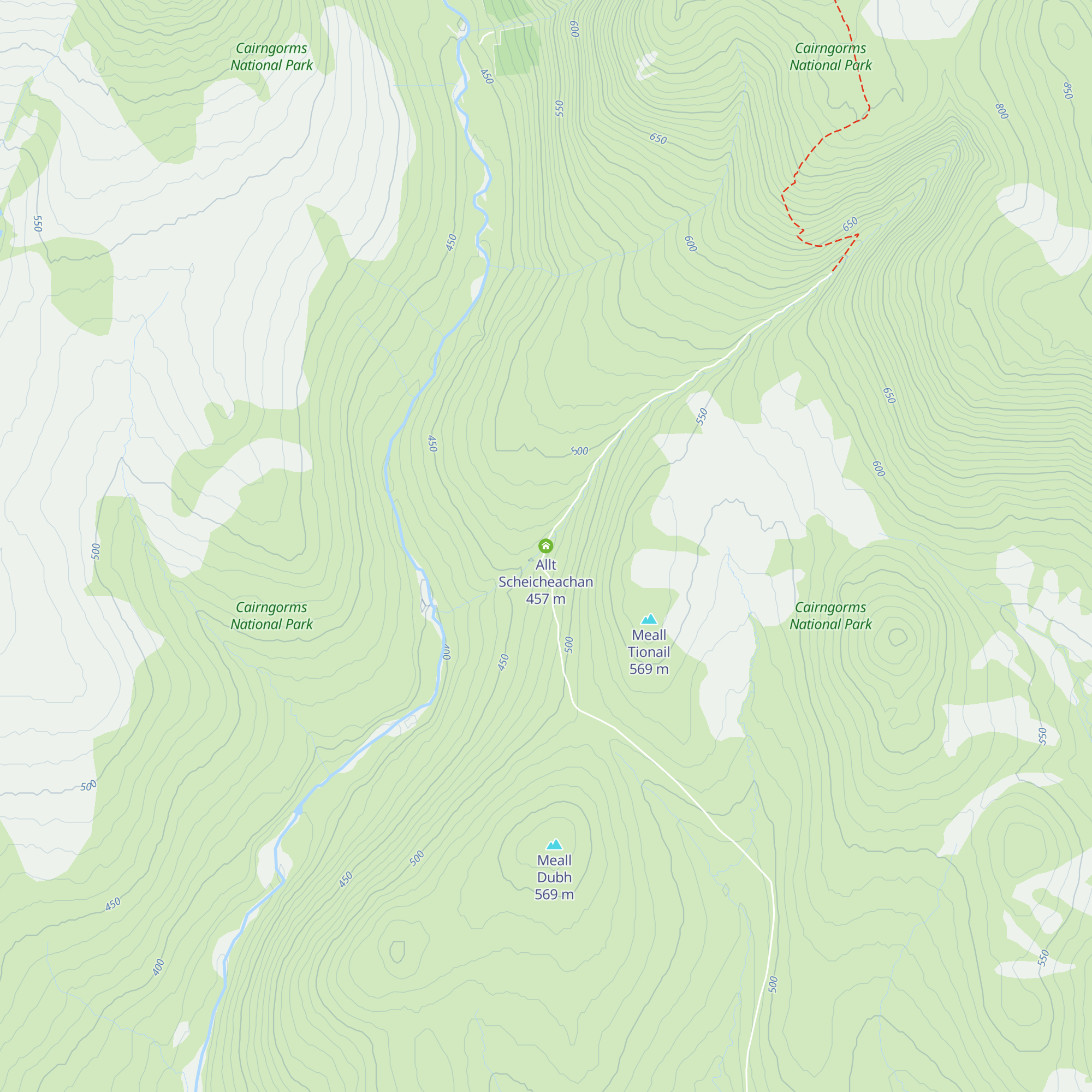 Allt Scheicheachan map